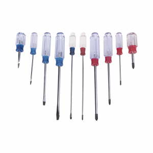 Juego de 10 Desarmadores Mango Plástico (Uso Ligero)