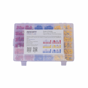 Kit de 580 pzas. Terminales Variadas aisladas y Caja de Almacenamiento.