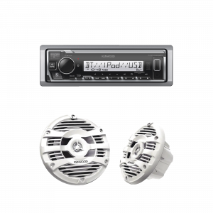 Kit de estéreo con Bluetooth KMR-M332BT con Bocinas KFC-1653MRW