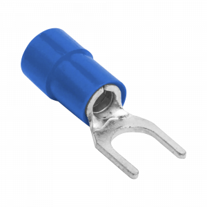 Terminal tipo horquilla ( espada ) aislada / 16 - 14 AWG / (Paquete de 25)